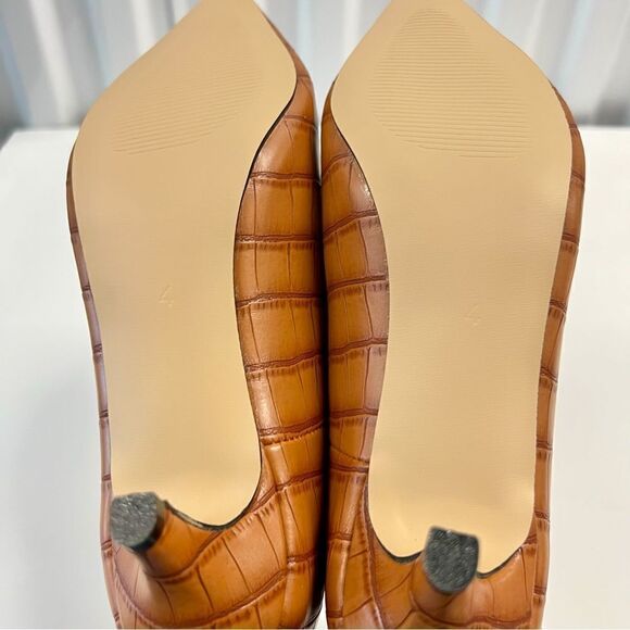 YDN Women Low Kitten Hell Pointed Toe Slip On Pumps Dress Shoes Casual Office - Picture 5 of 6